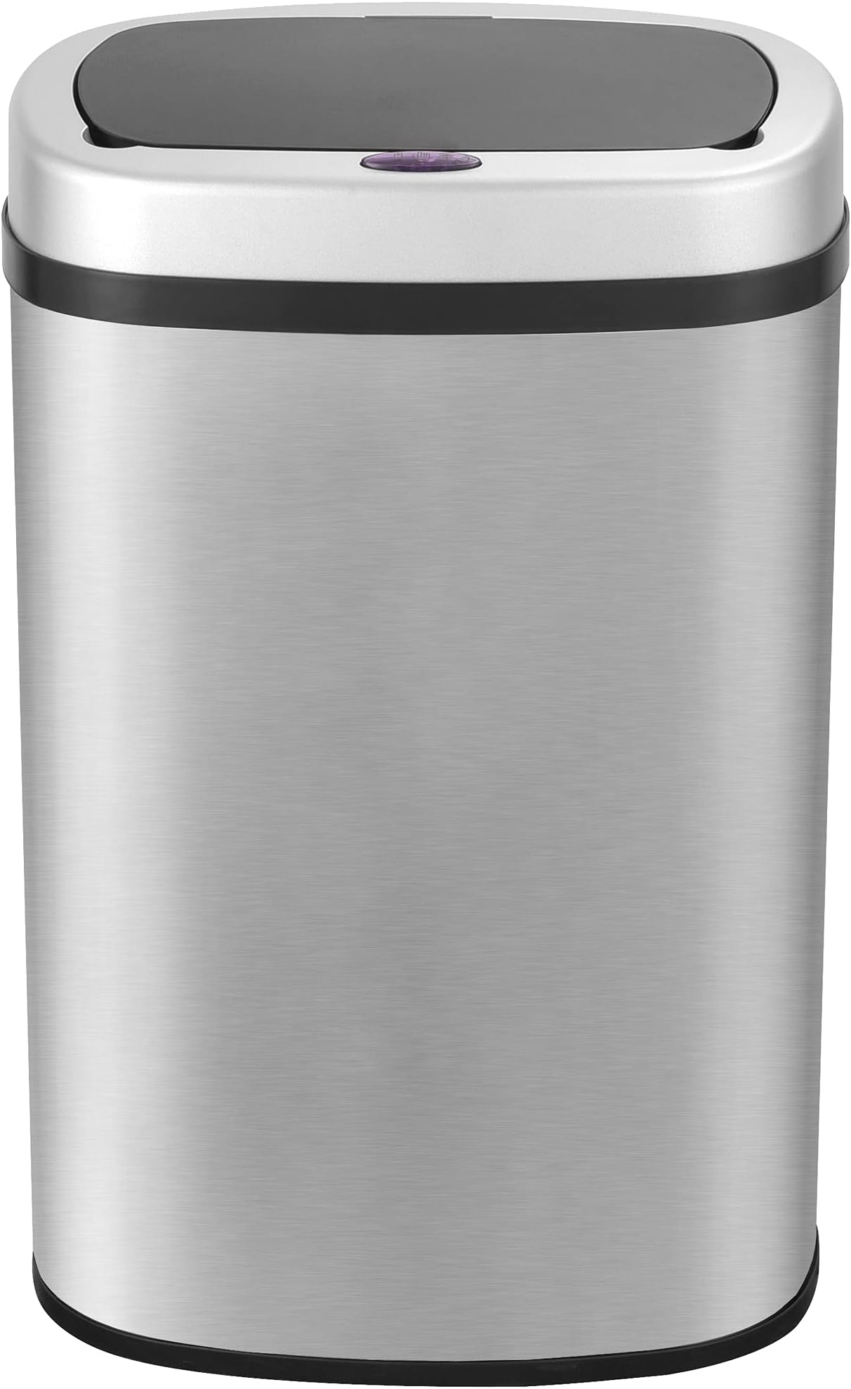 GRANDMA SHARK 58 Litres Bathroom Bin, Sensor Bin, Rubbish Bin, Trash Can, Open-Cover by Infrared-Sensor, Anti-Fingerprint Stainless Steel Metal Bin