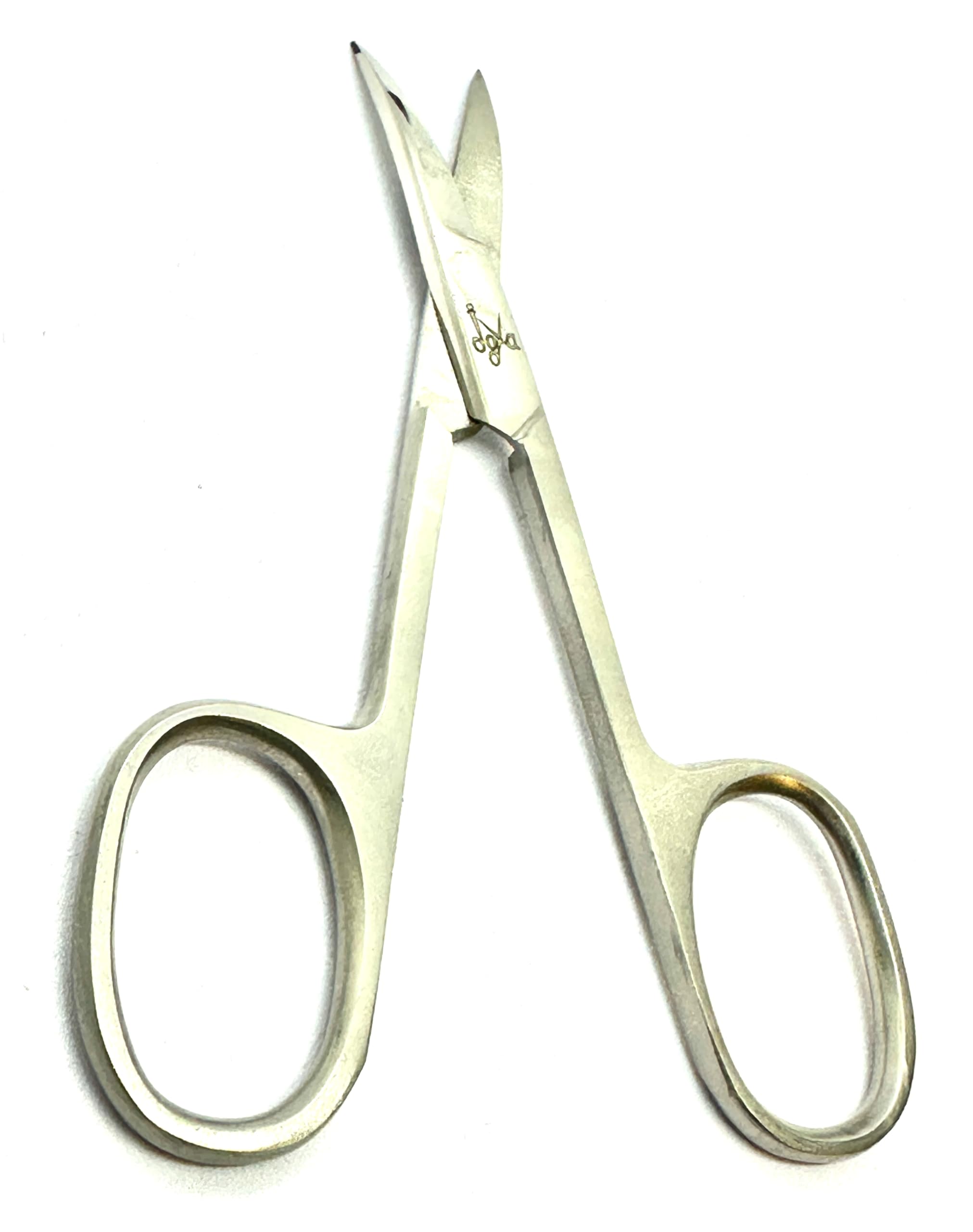 Ciseaux professionnels JOYA pour ongles – Courbe extra tranchante, acier inoxydable, pour cuticules, sourcils, poils du visage, moustache et nez, petite taille et économique.