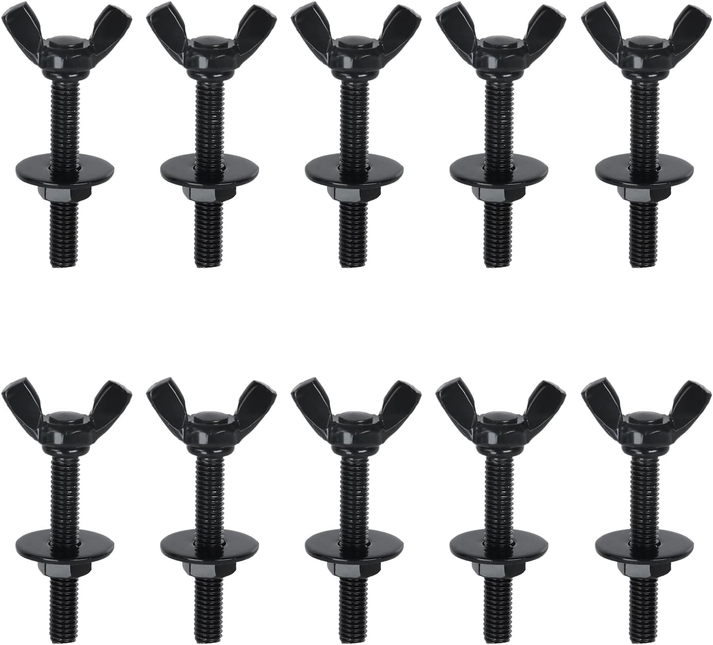 10 Pcs M4 0.8x20mm Wing Butterfly Screws for Electronic Equipment