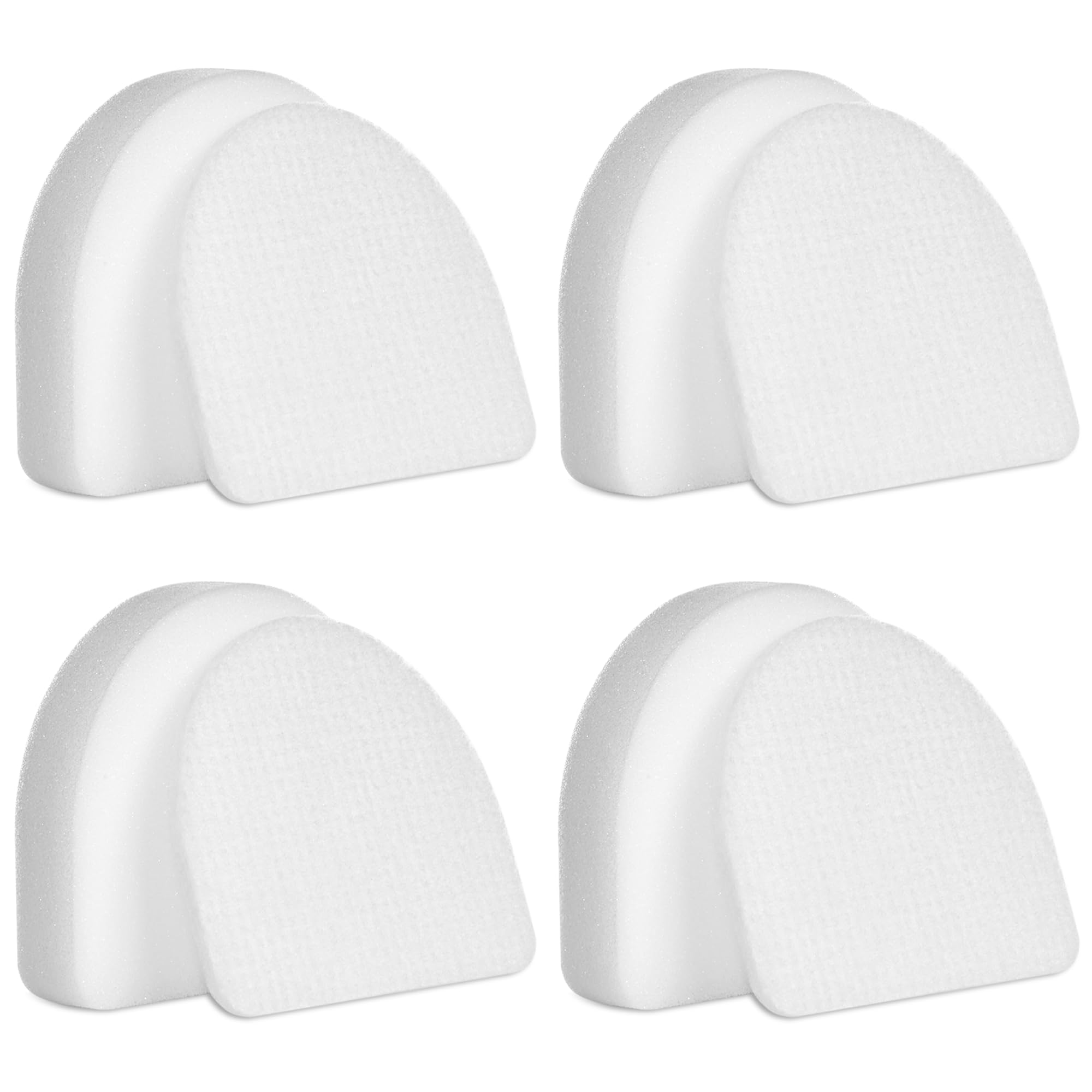 HOUSEMAX AZ4002 Filters for Shark POWERDETECT Upright Vacuum Cleaner AZ4000 AZ4002 AZ4000C, 4 Foam & 4 Felt Replacement Filters Compare to Part #XFFKAZ4000