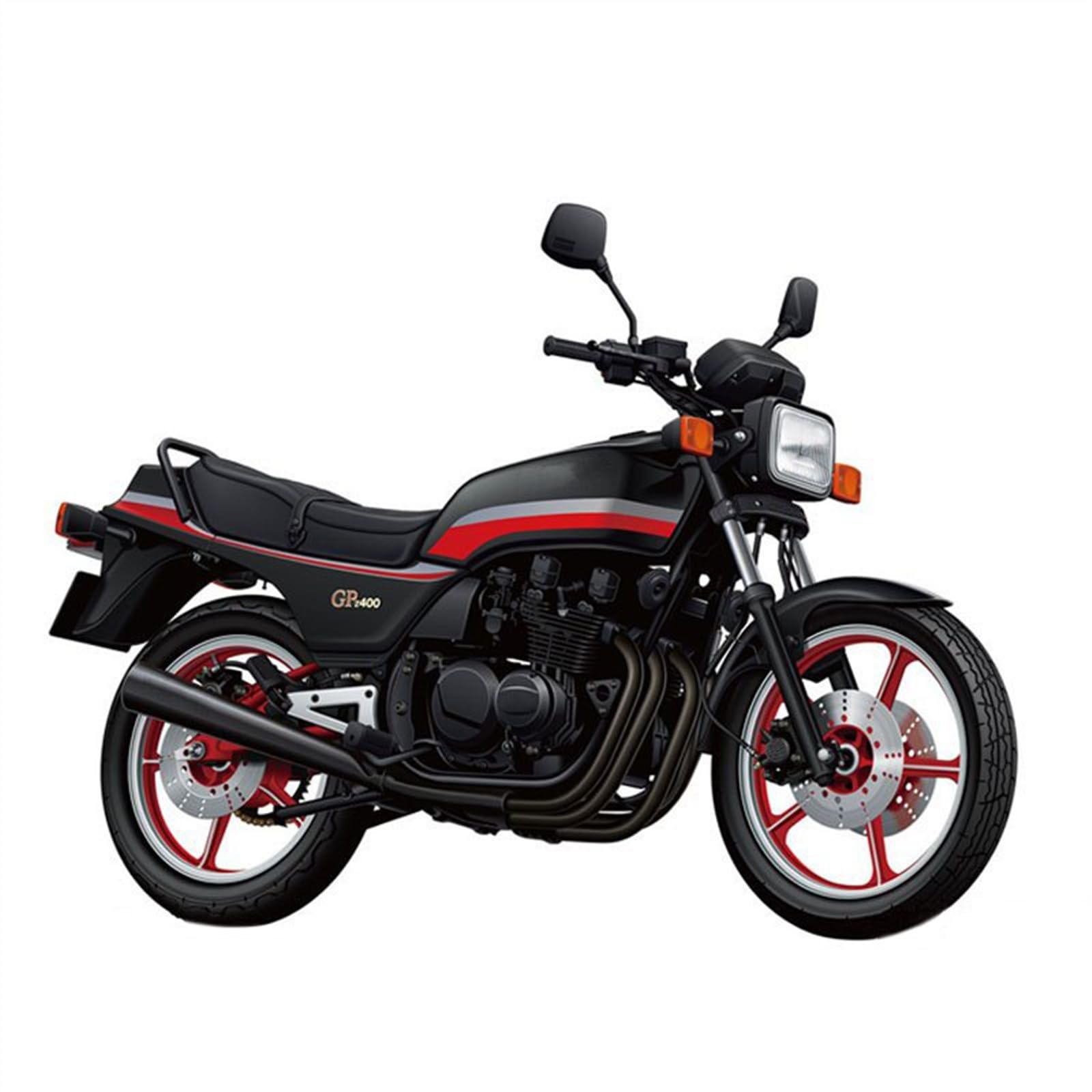 SEYXF Motorbike Toy 1:12 for Kawasaki KZ400M Z400GP 1982 Motorcycle Model Toy Vehicle Collection Assembled Version
