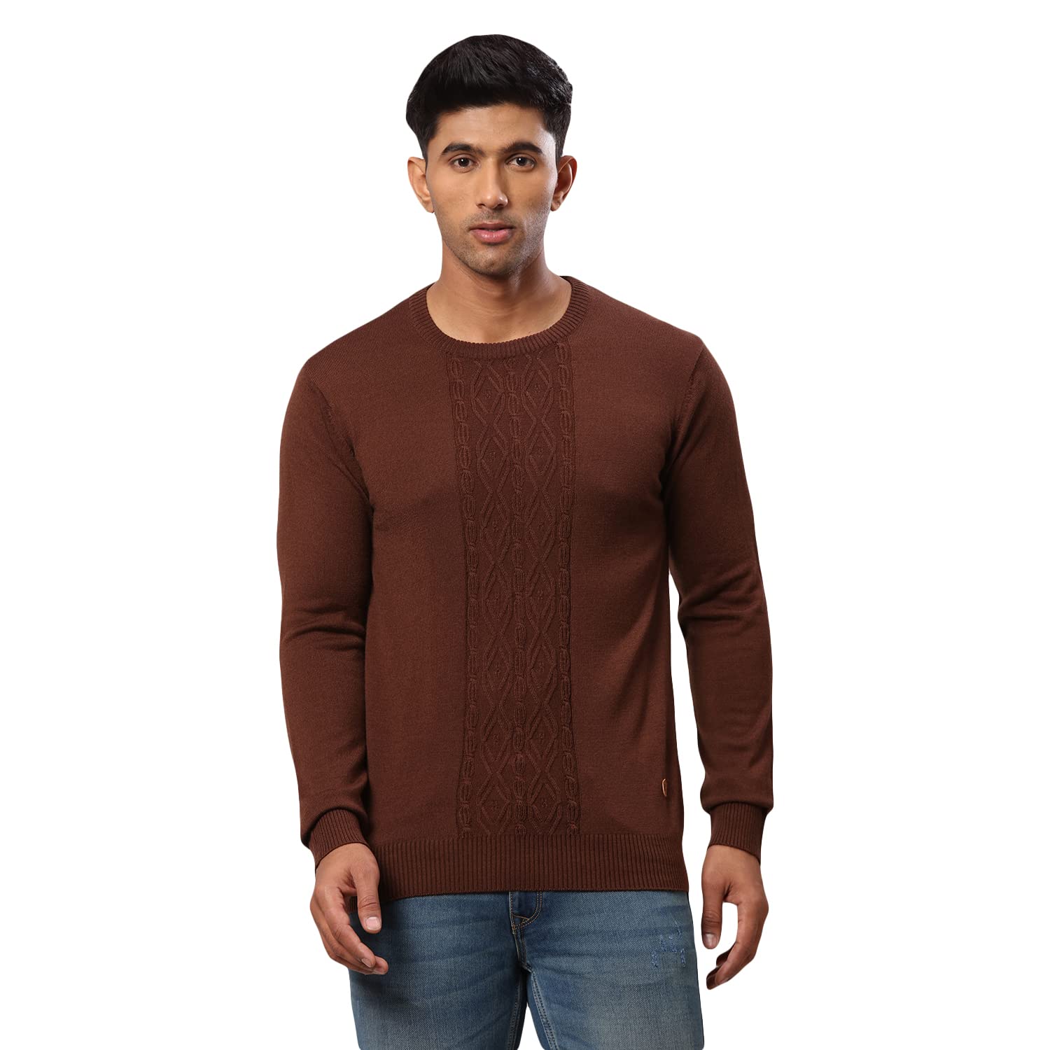 raymond Dark Brown Sweater (Size: 44)-RMWX01292-O7-picture-12