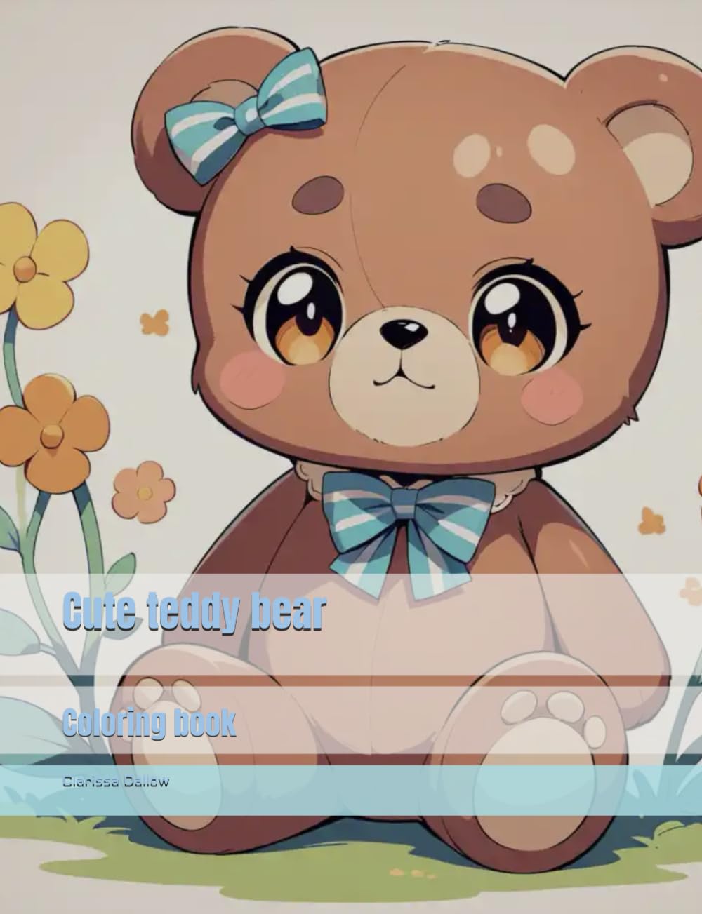 Cute teddy bear: coloring book