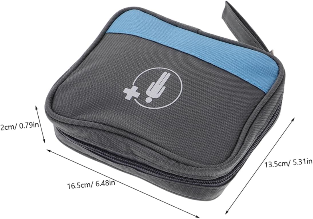 2pcs Home Travel Medicine Organizer Bag First Aid Kit for Emergency Portable Aid Pouch Multilayer Separation for Quick Access