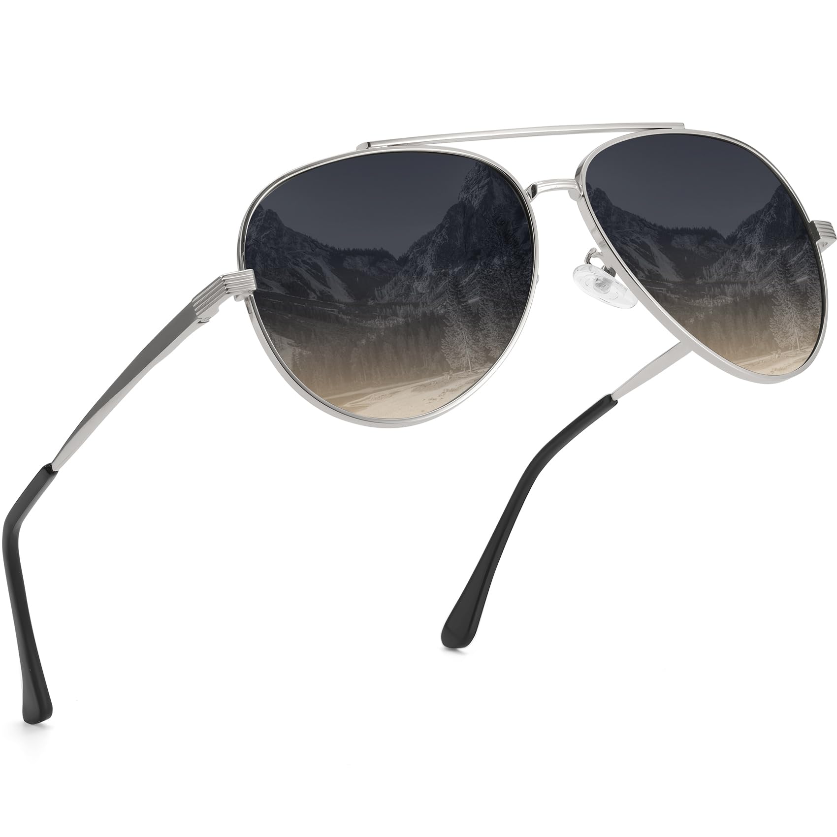 ANYLUV Sonnenbrille Herren Polarisiert, Aktualisiert Sonnenbrille Damen mit UV400 Schutz Metall Rahmen CAT3