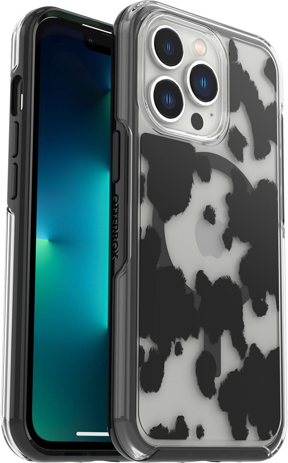 OtterBox iPhone 13 Pro (Only) - Symmetry Clear Series+ Case - Clear - Ultra-Sleek - Snaps to MagSafe - Raised Edges Protect Camera & Screen - Non-Retail Packaging