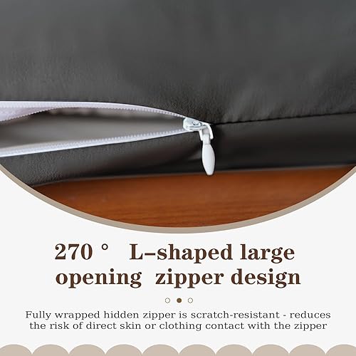 Miniatura 5 de Funda de colchón de futón japonés con cremallera, tamaño Queen, 82 pulgadas de largo x 62 pulgadas de ancho, plegable, lavable, color negro