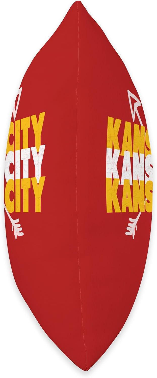 KC Red Retro KC Arrow Kansas City Red Kc Original Fangear Throw Pillow