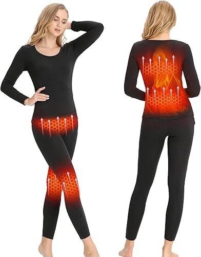 Conjunto de ropa interior térmica para mujeres y hombres, transpirable, flexible, equipo de nieve para el hogar, interiores, exteriores, deportes,