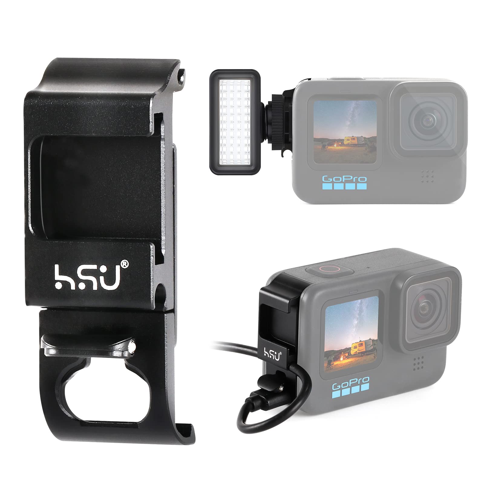 GoPro ゴープロ10 セットHSUアクセサリー バッテリーケース付き