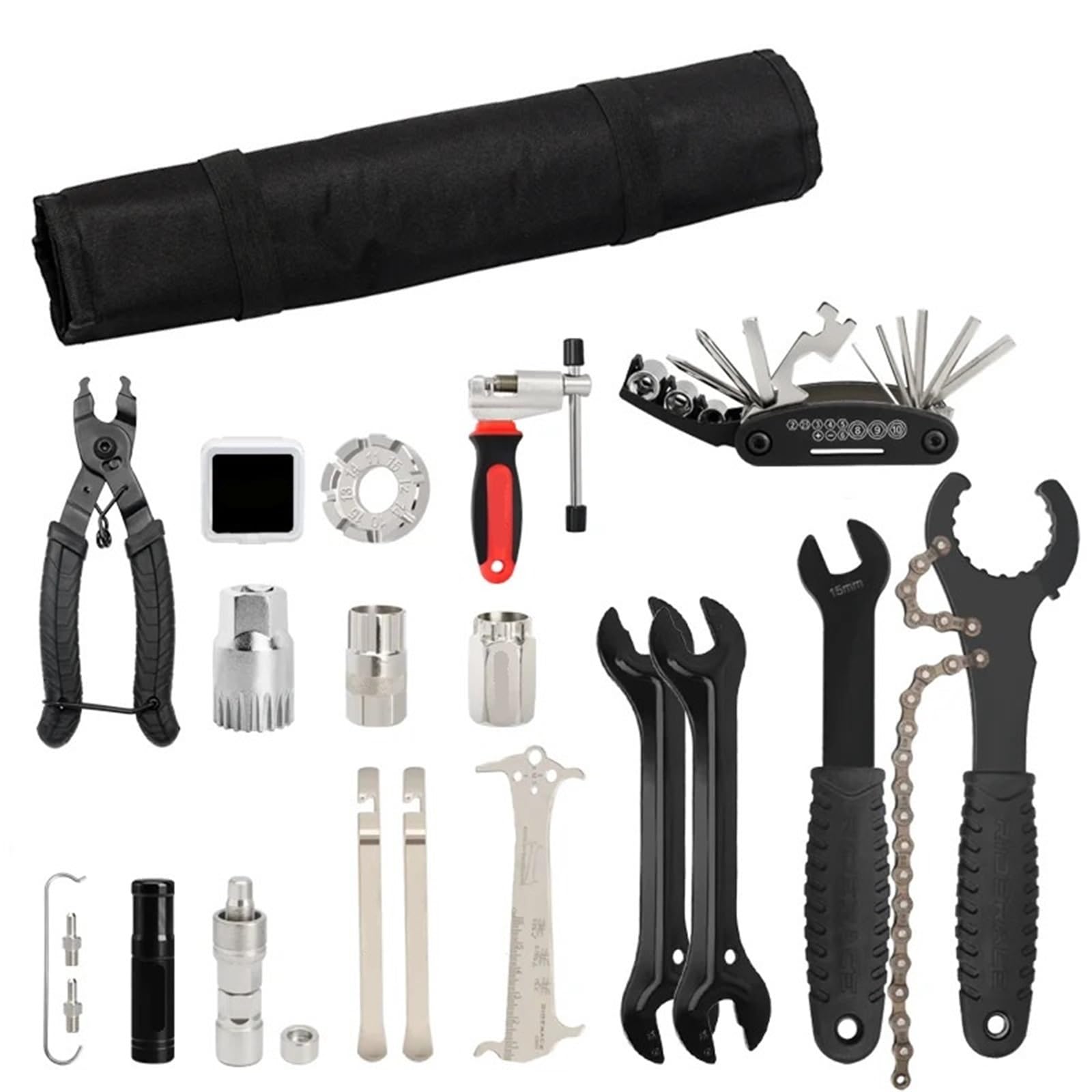Kit Di Strumenti For Riparazione Bici, Strumento Di Riparazione Foratura Pneumatici MTB Con Strisce Di Gomma For Installazione E Smontaggio