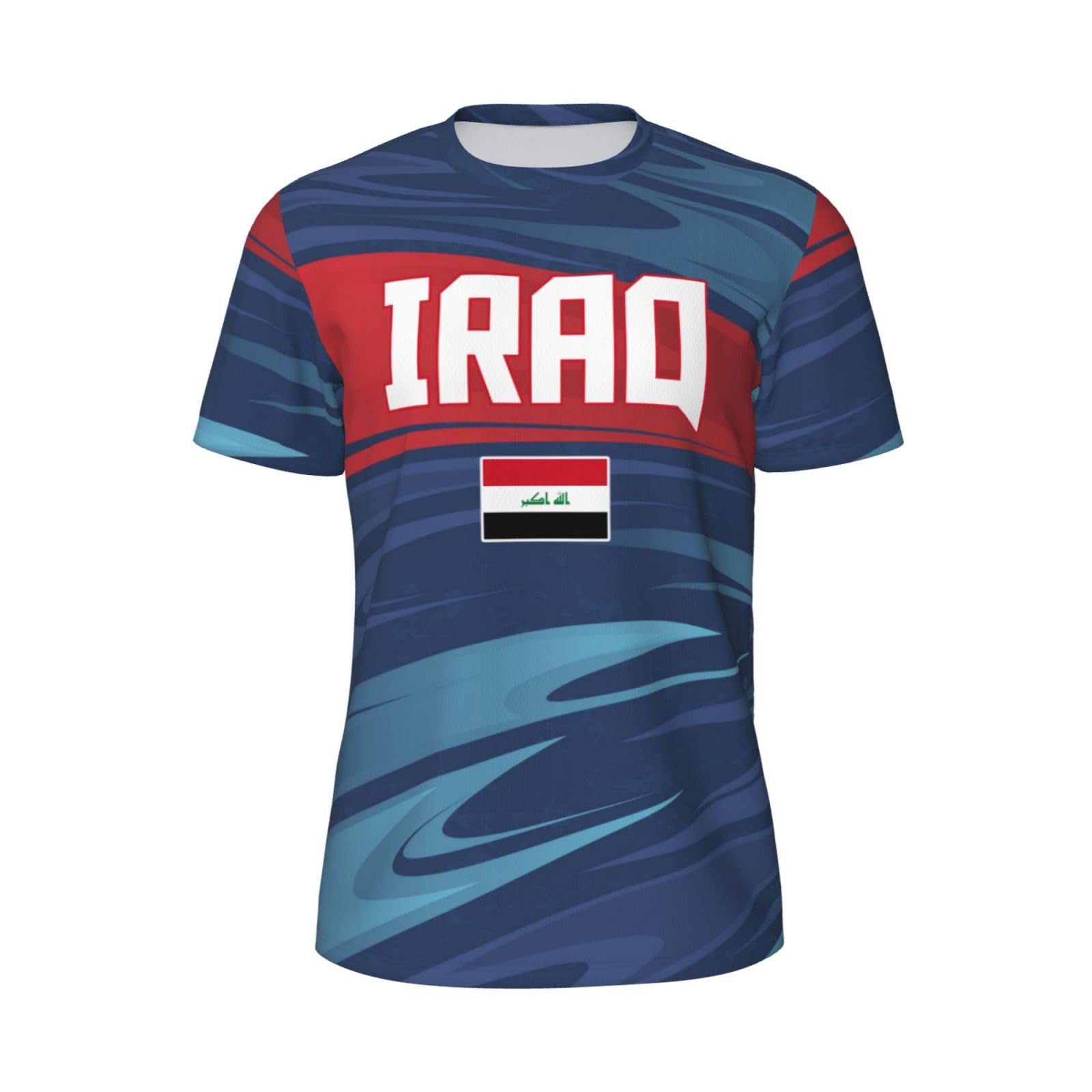 DABOYOZHZH Iraq Flag Cool Iraqans (25) Sports Jersey Mesh T-Shirt 3D Print for Running Cycling Soccer Tennis Fitness Climbing Shirts