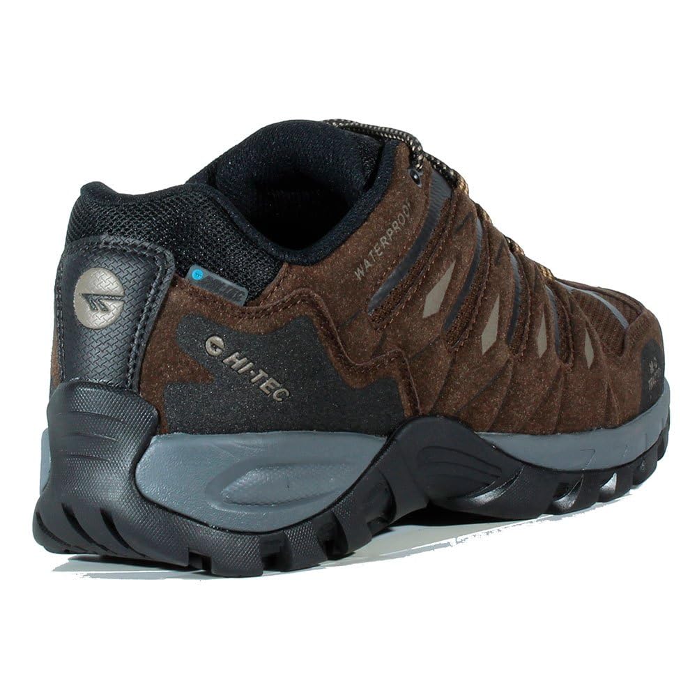 HI-TEC Corzo Low WP - Botas Trekking Hombre, Zapatillas Trekking, Impermeables, Transpirables, Ajuste Seguro, duraderas, cómodas, protección Adicional, excelente tracción, Ideales para Senderismo