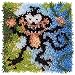 Spinrite Wonderart Latch Hook Kit, 12 by 12-Inch, Monkey
