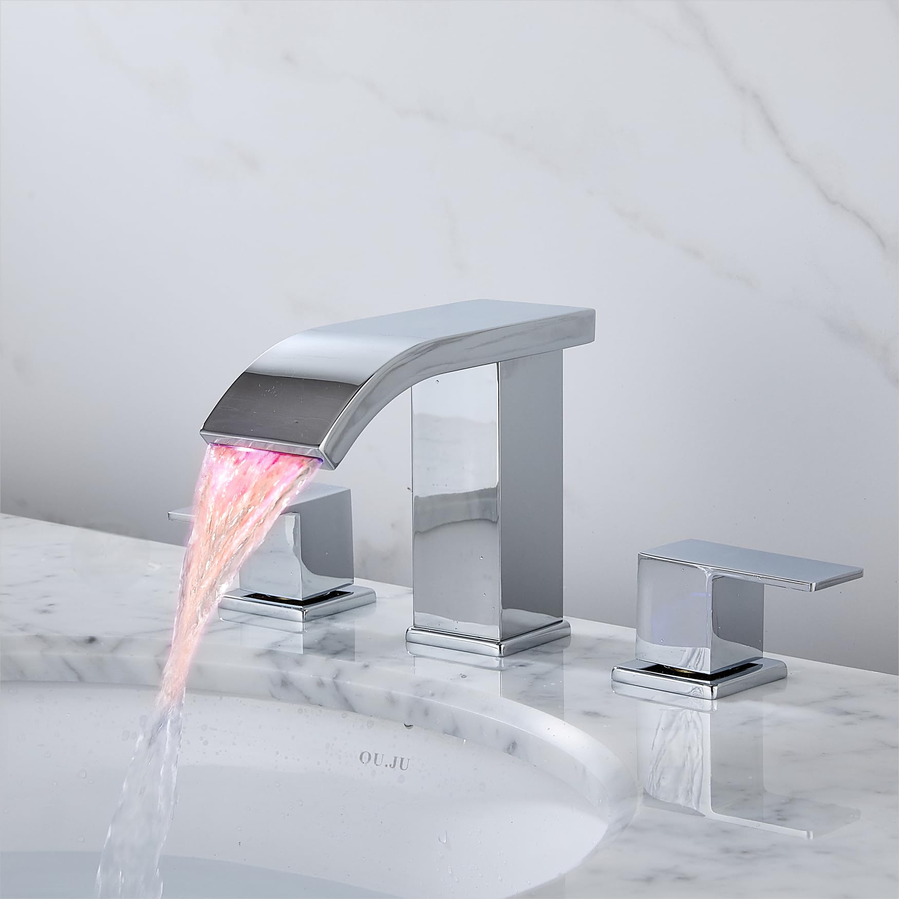 Robinet D'évier De Salle De Bain à Lumière LED Répandu - Robinets De