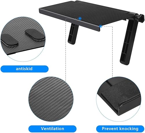 Miniatura 5 de AHIER Estante de caja de cables de 13 pulgadas para TV montado en la pared, soporte superior de TV en monitor de computadora de escritorio para