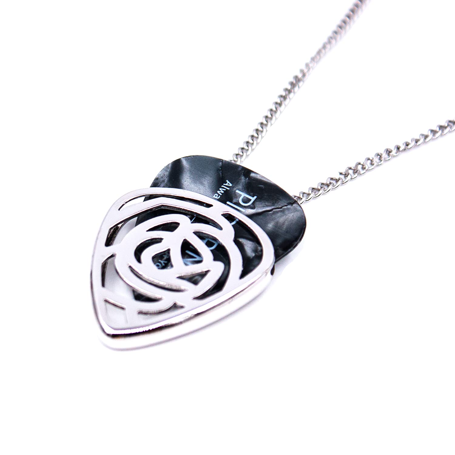 PICKRINGRose Shaped Guitar Pick Holder Necklace