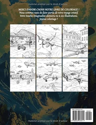 Avions Rétro Livre De Coloriage Pour Femmes: Pages à colorier d'avions rétro pour apaiser l'esprit