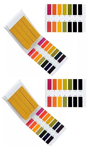 Miniatura 2 de 2 paquetes de tiras de laboratorio de tornasol de papel de prueba de pH 1-14, 100 unidades por paquete, fabricación de jabón CP y HP