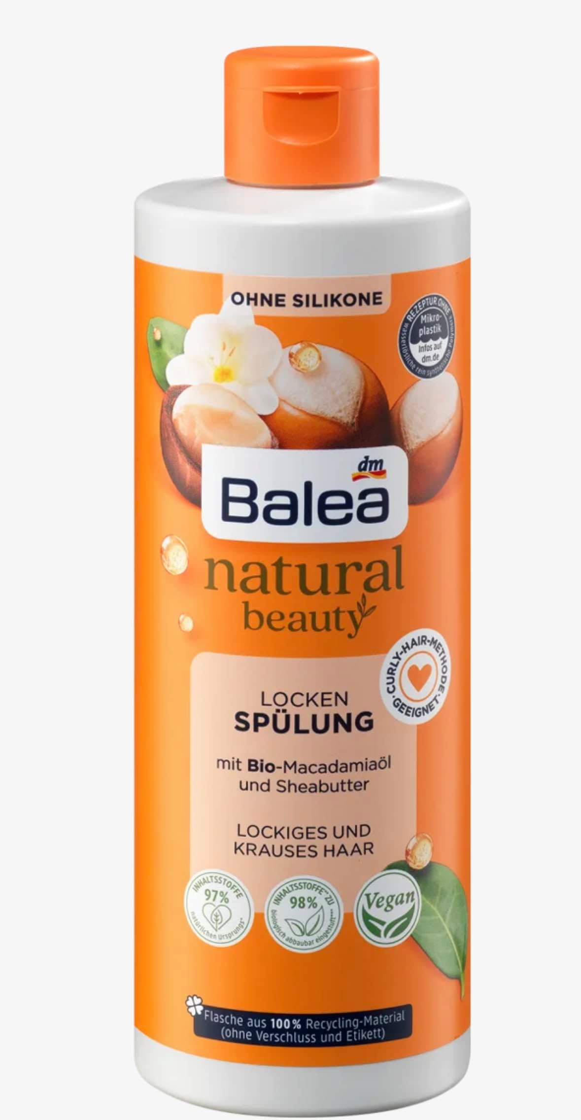 Balea Natural Beauty - Curls Conditioner - 1 x 350 ml - No Silicone