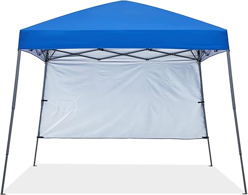 Miniatura 2 de ABCCANOPY - Tienda de campaña de playa desplegable estable con bolsa de mochila, base de 10 x 10 pies  parte superior de 8 x 8 pies, azul