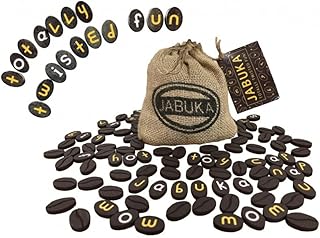 JABUKA Best Word Game Puzzle - Fun Family Games for Kids and Adults, Educational Spelling Party Game, Twistable Letter Travel Set, Portable, Word Games, Spelling Game for 2-8 Players