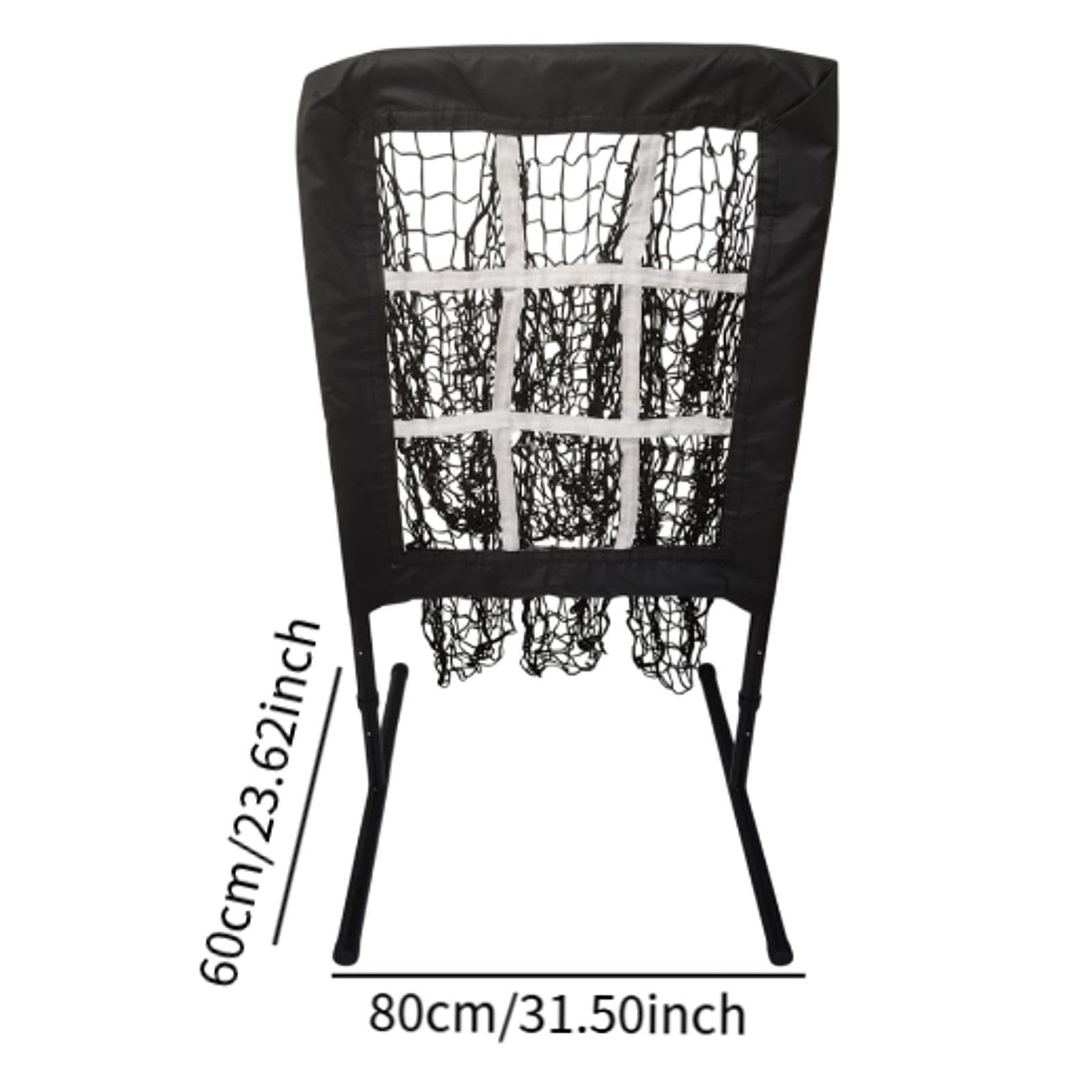 kowaku Pitching Net Pitcher Training Equipment 9 Holes Throwing Game Pitching Target Softball Net for Hitting Batting Indoor Adults