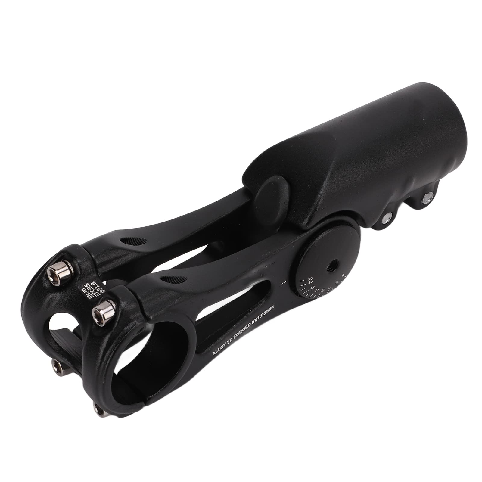 Attacco Manubrio Regolabile per Bici in Lega di Alluminio, Attacco Manubrio per Mountain Bike da Strada 31,8x95mm, Parte da Ciclismo Leggera ad Alta Resistenza con Copertura