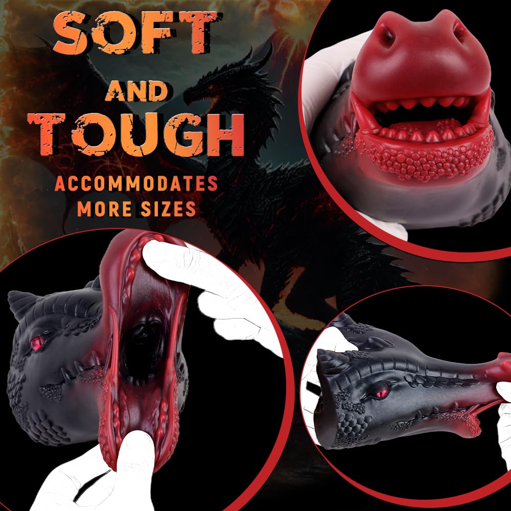 928g Realistische Monster Drachen Masturbator Groß 3D Silikon Tier Vagina Masturbator Cup Männer Solo Taschenmuschi Erotik Fantasy Sex Spielzeug