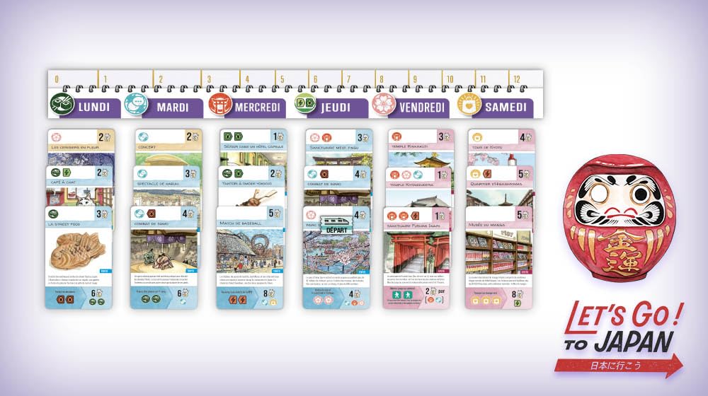 Don't Panic Games | Let's Go ! to Japan | Jeu de société | À partir de 10 Ans | 1 à 4 Joueurs | 45 Minutes | Version Française