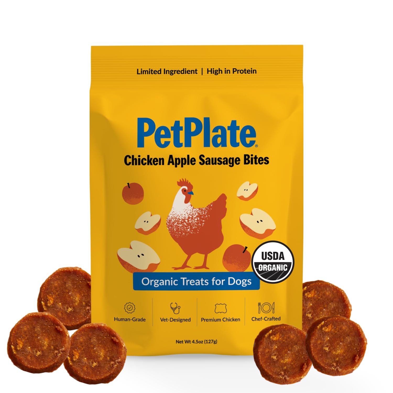 PetPlate Chicken Apple Sausage Bites