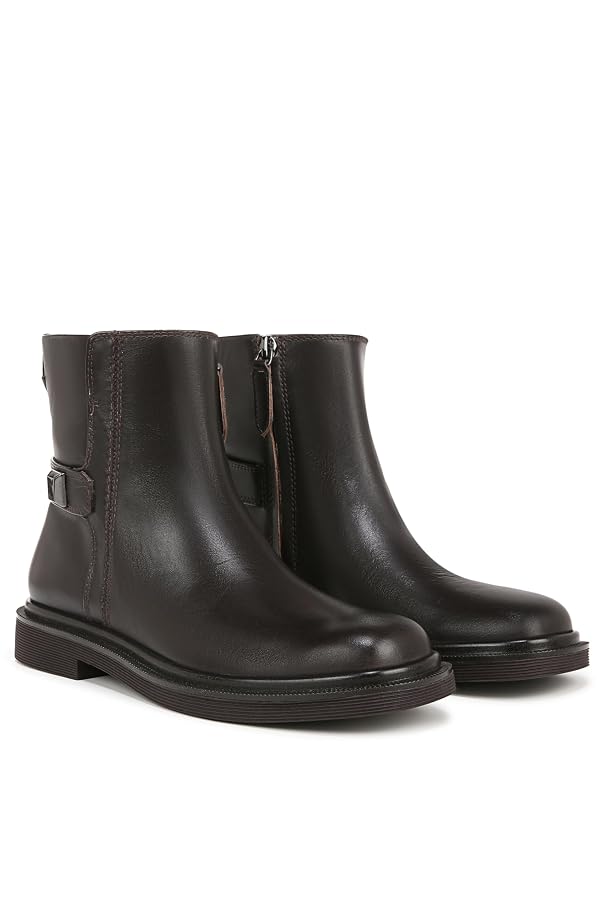 Franco Sarto Womens Axel Flat Ankle Boot Hickory Brown Leather 9.5 M by Franco Sarto - Used condition - Image 9