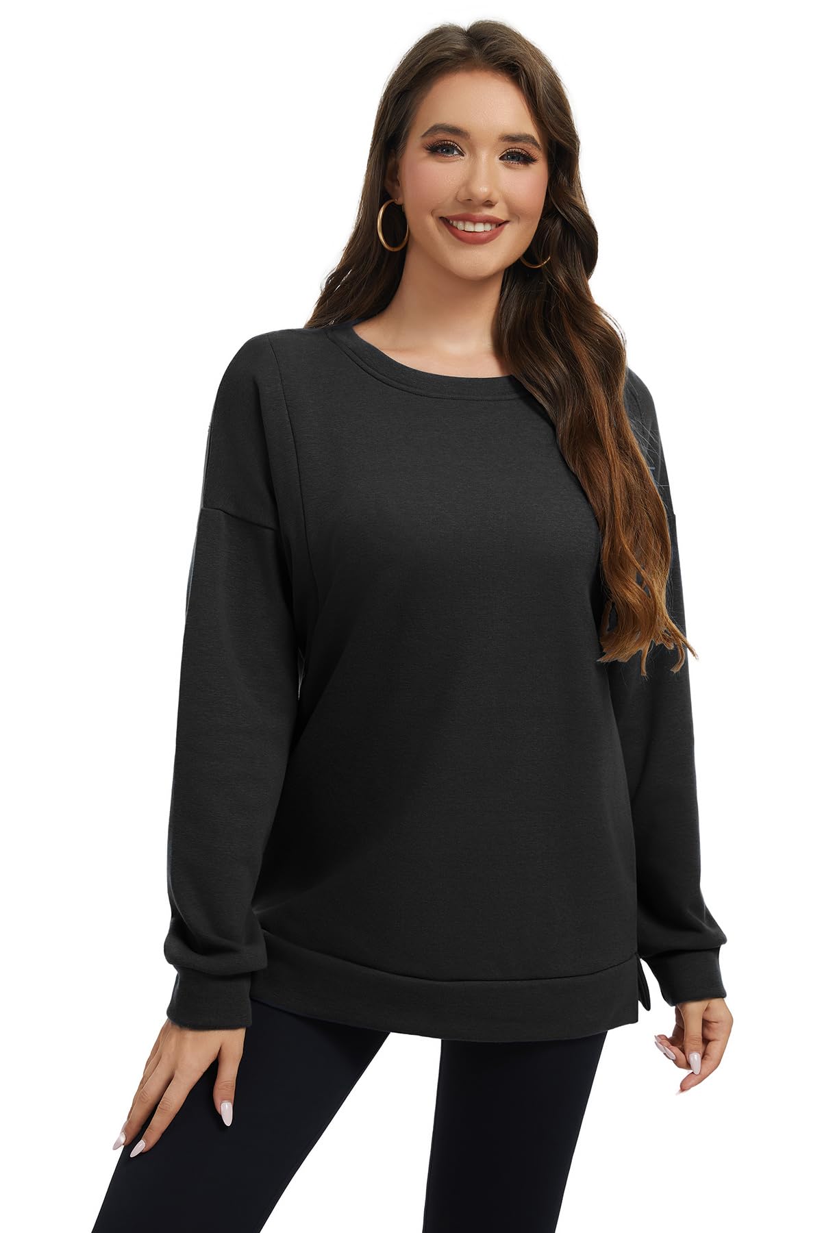 Smallshow Still-Sweatshirt für Damen, Fleece, langärmelig, Stillkleidung