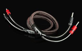 AudioQuest 8' Rocket 33 Full-Range Speaker Cable w/SureGrip 300 Connectors - Pair - 2 x Male Banana > 2 x Male Banana - Gold