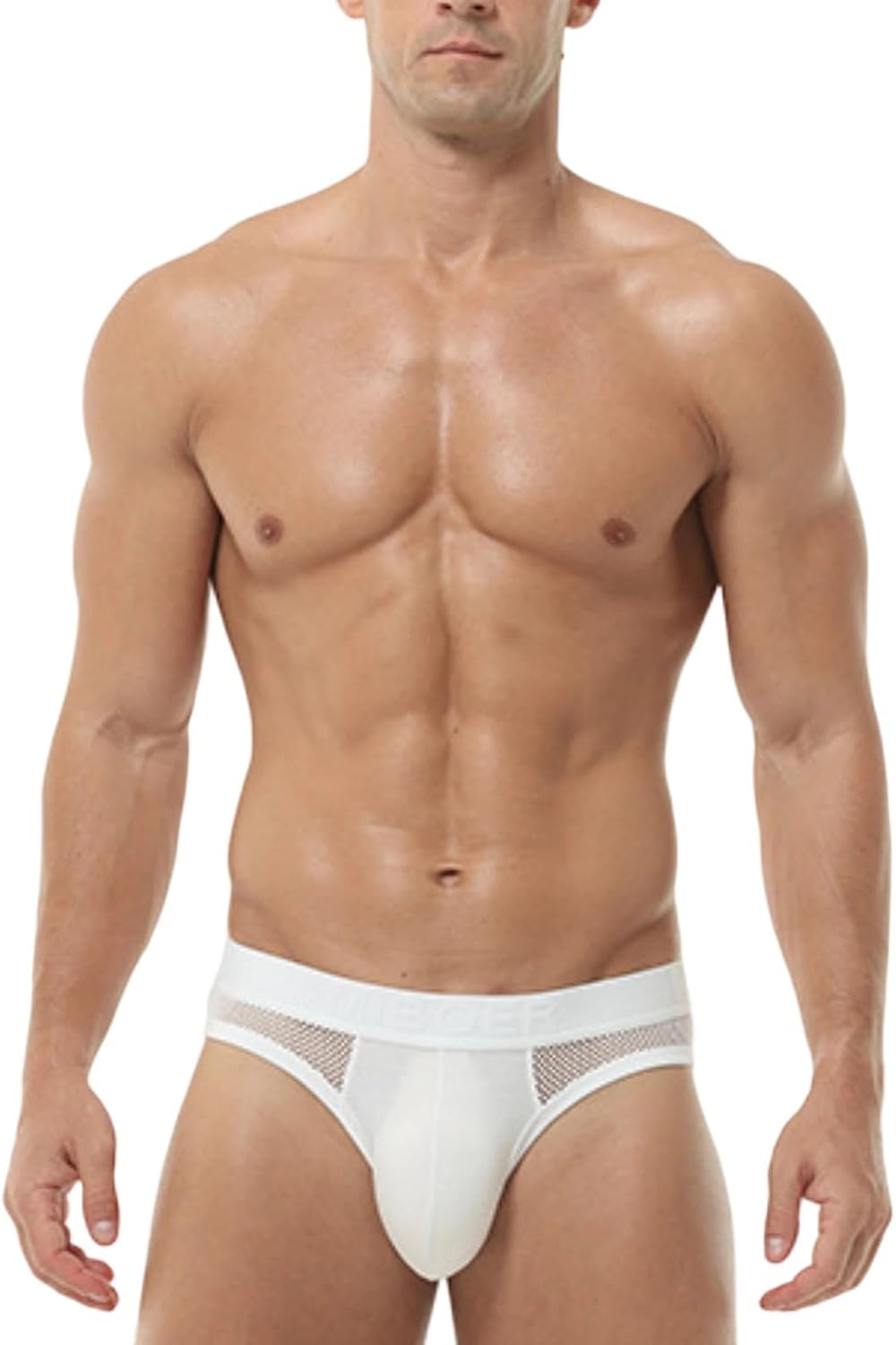 Men Boxer Briefs Stretch Cotton Seamless Cool Sexy Bulge Casual Comfortable Trendy Loose Stretchy Elegant Ultra Thin Sports Quick Dry Elastic White