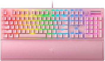 Razer BlackWidow V3 Quartz Pink Green Switch Gaming Keyboard Mechanical Green Axis Chroma RGB English Layout Japan Official Distributor RZ03-03541800-R3M1