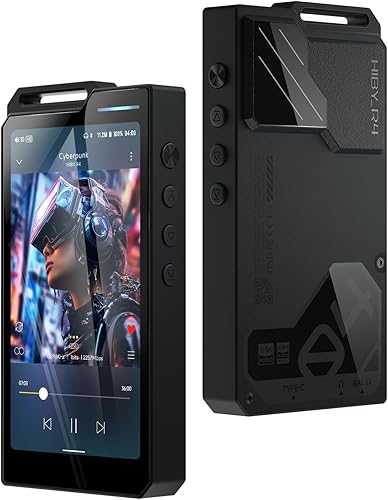 HiBy Reproductores de MP3 y MP4 R4 Spotify con Bluetooth y WiFi 4 vías HiFi DAP Android 12 OS 0.138 in PO+0.173 in Bal 32G+2TB Memoria escalable