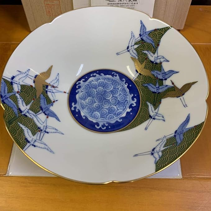 新品本物 深川製磁 西海波鶴紋 銘々皿 5枚 元箱あり 食器 Www Ebridgemontessori Com