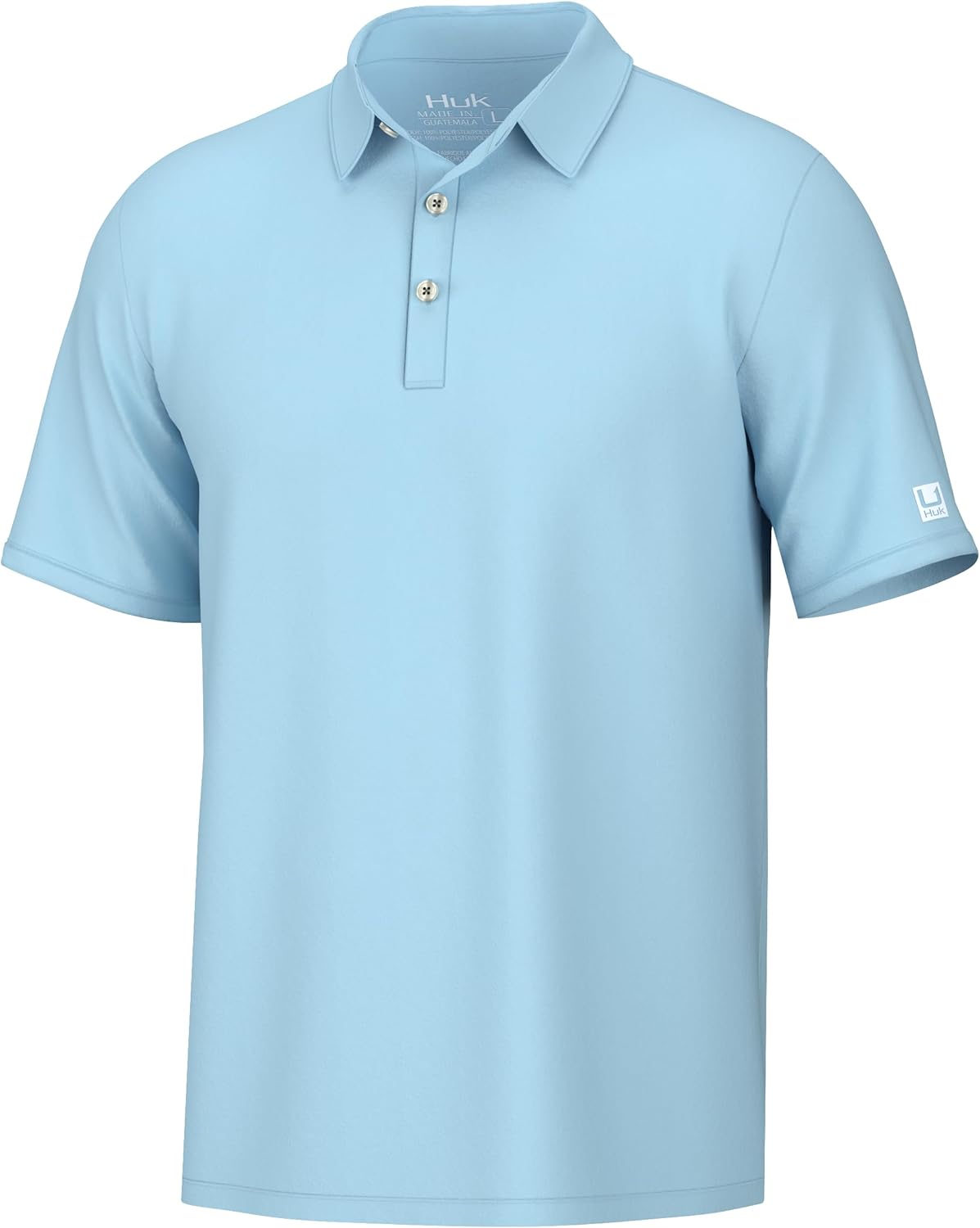 HUK Men's Pursuit Polo, Performance Short Sleeve Polo Shirt