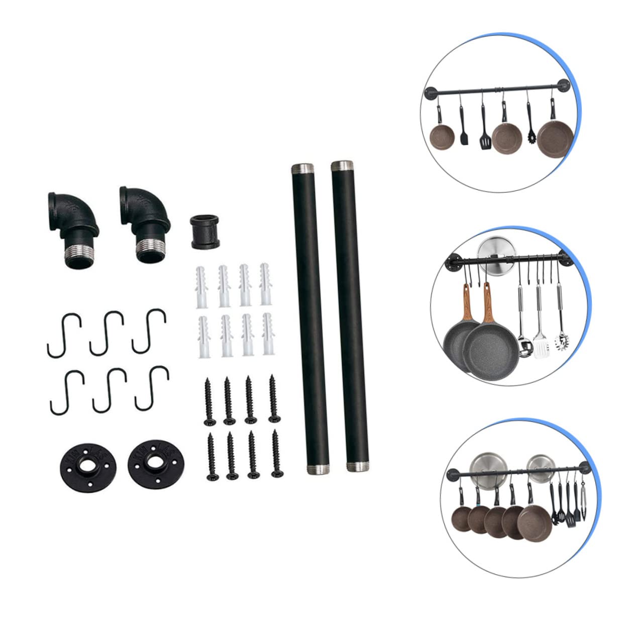 Rejilla Para Tapas De Ollas De Pared Estante Para Ollas De Hierro Organizador De Colgante Para Cocina