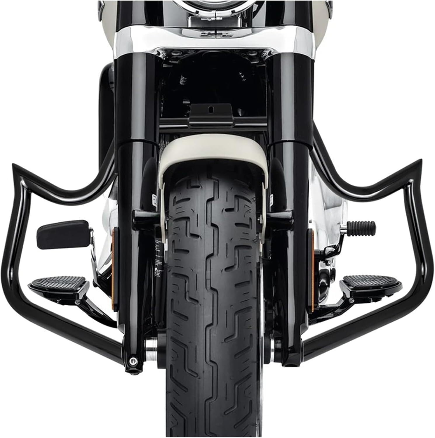 Motorcycle Crash Bars Motorcycle Crash Bars for Fatboy Softail FLST FXST 2000-2017 Hard Thick Black Bar for Engine Guard Highway
