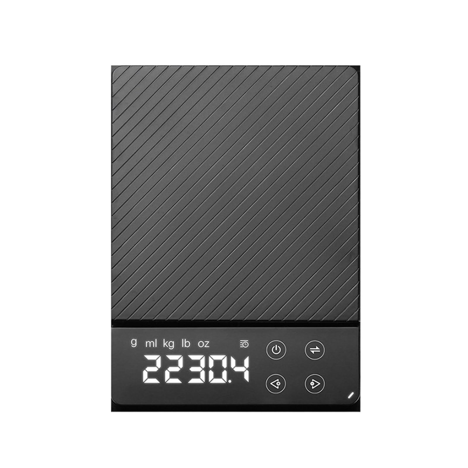 HPTHLY Coffee Scale Electronic USB Charging Hand Coffee Bean Weighing Timer Smart LED Screen 3kg Kitchen Scales