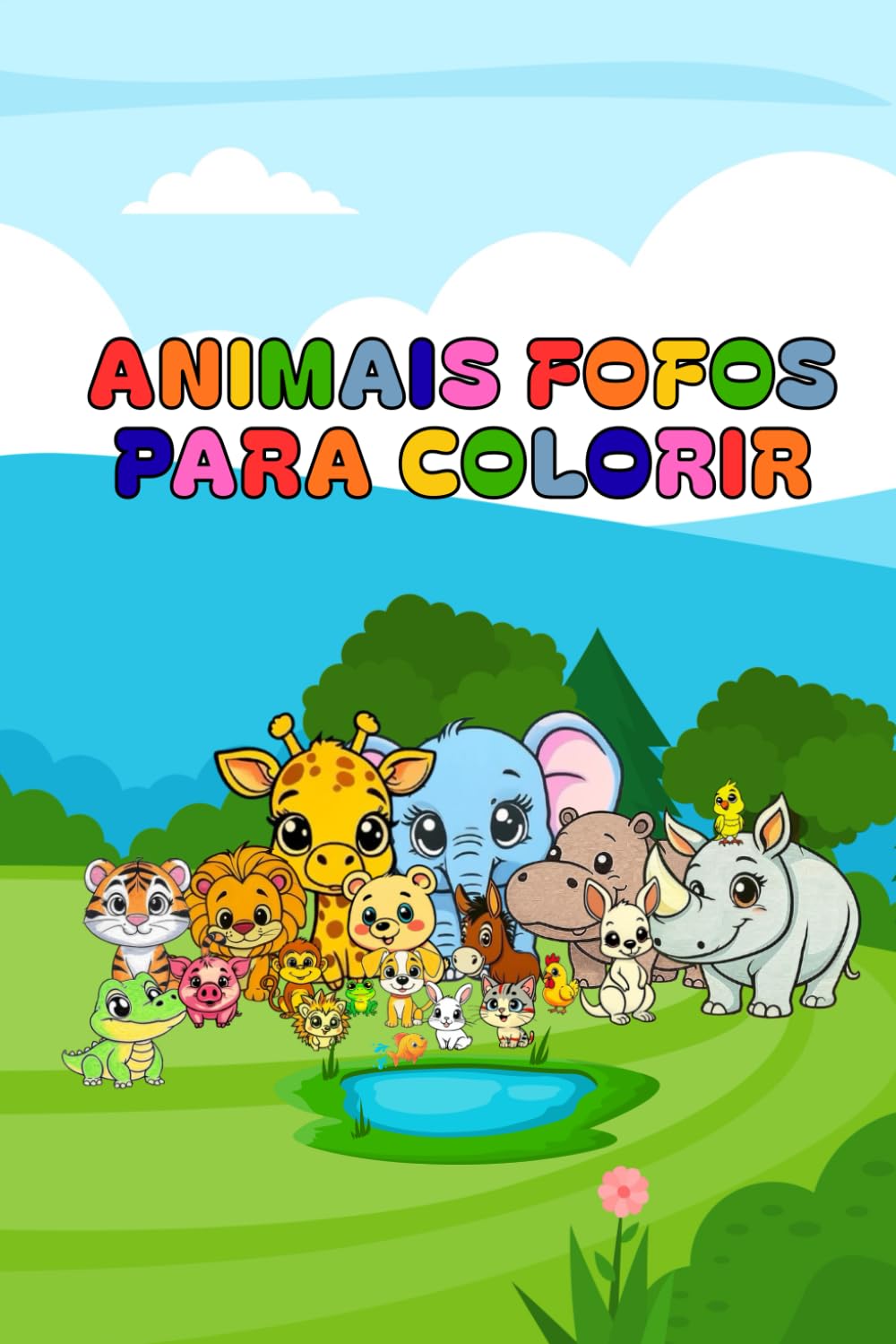 Animais fofos para colorir