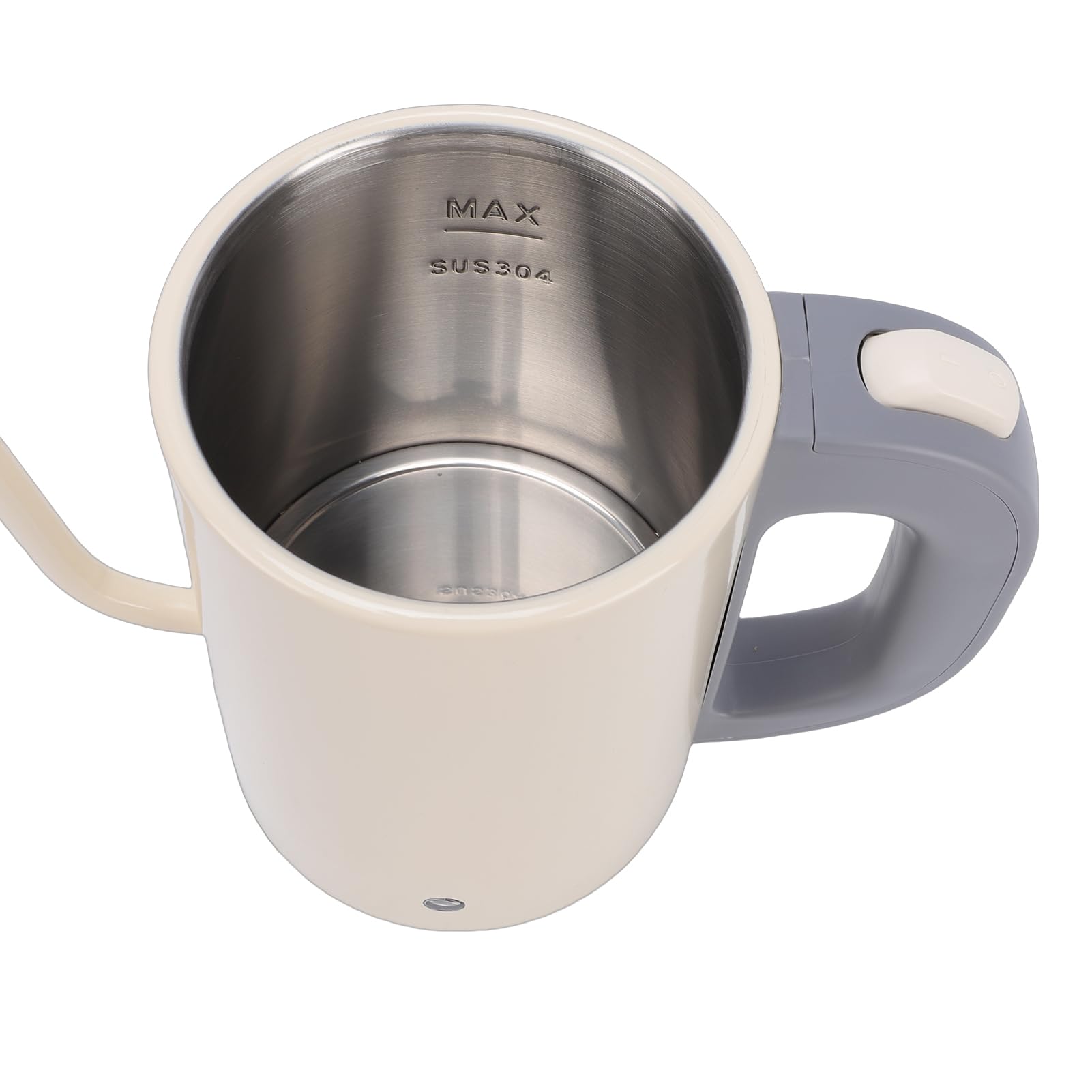 Fockety Hervidor Eléctrico con Cuello de Cisne, Hervidor de Agua de Acero Inoxidable de 800 Ml, de té de 600 W con Control Preciso de Temperatura y Mango Ergonómico para café (Enchufe europeo 220V)