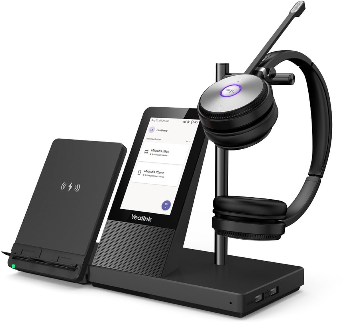 Yealink Light/Red Wh66 Dect Wireless Headset Dual Teams