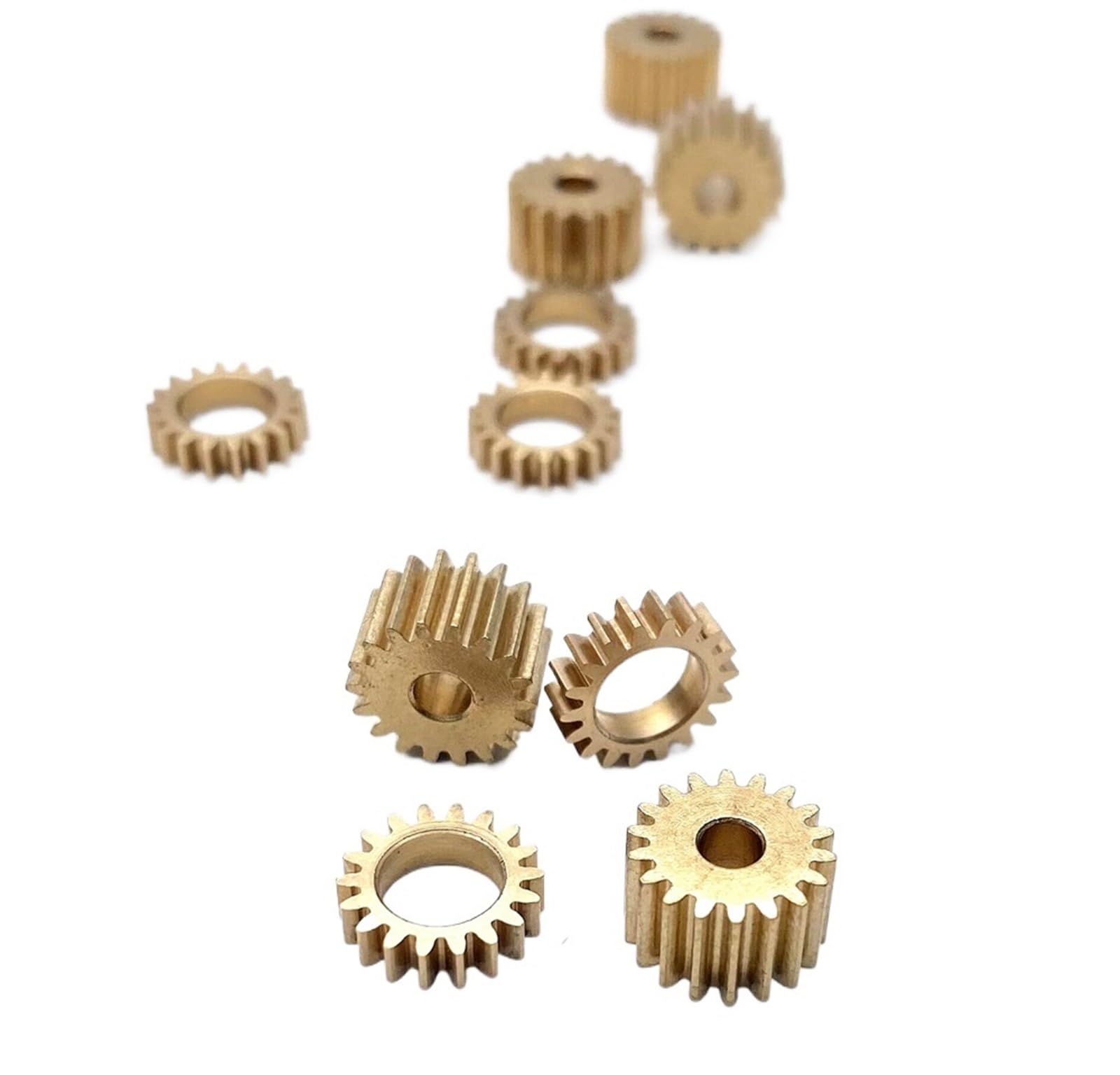 Bevel Gear Pinion Hardware Mechanical 5pcs 0.5M 16T 17T 18T 19T Copper Gear 2.98MM 1.48//2.98/3.16/5.98MM Hole Model Gear 16/17/18/19/20 Teeth Parts(17T-9.5mm-2.02MM-T5)