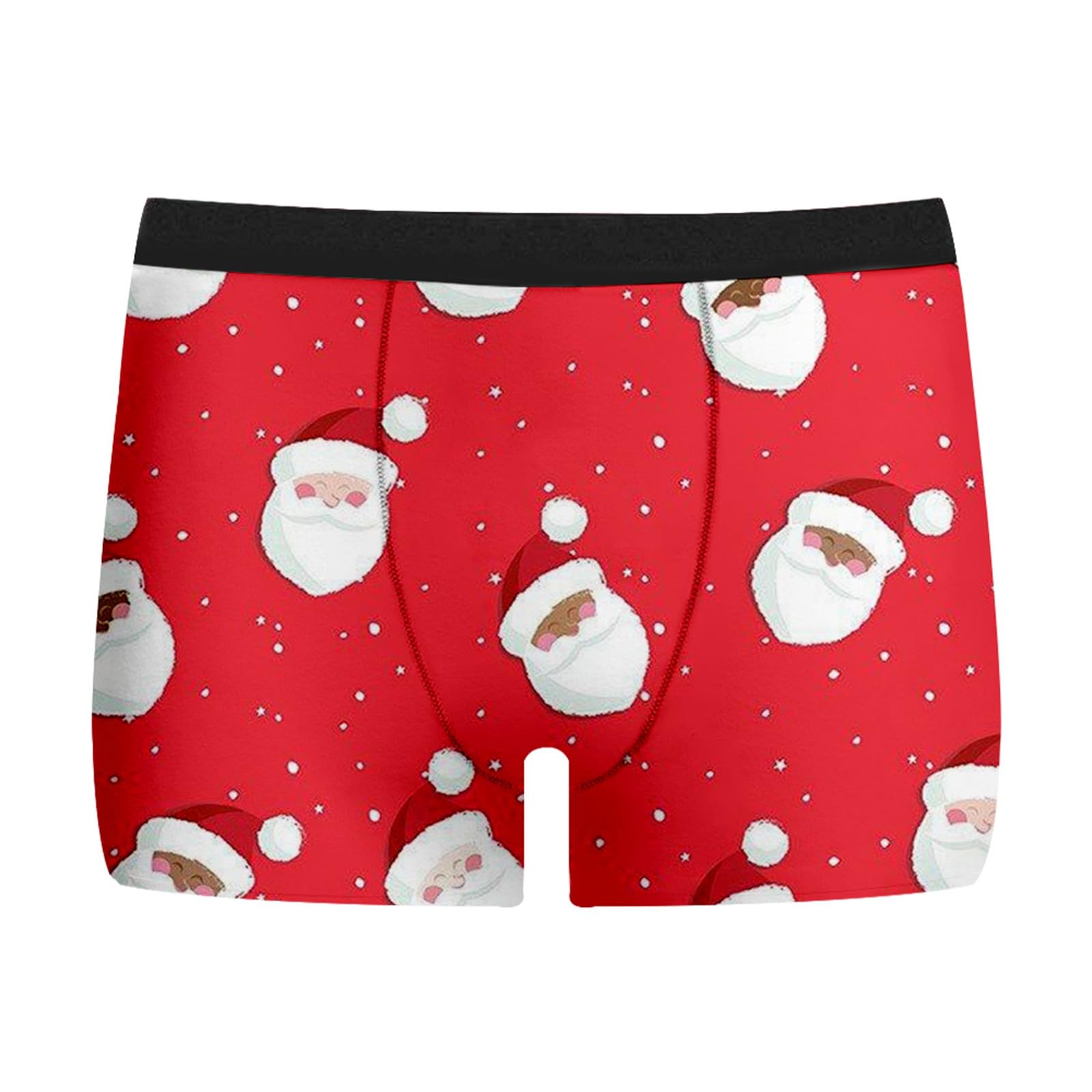 Boxer De Noël Rigolo Pour Homme - Impression 3D Père Noël - Microfibre Douce - Cadeau Humoristique