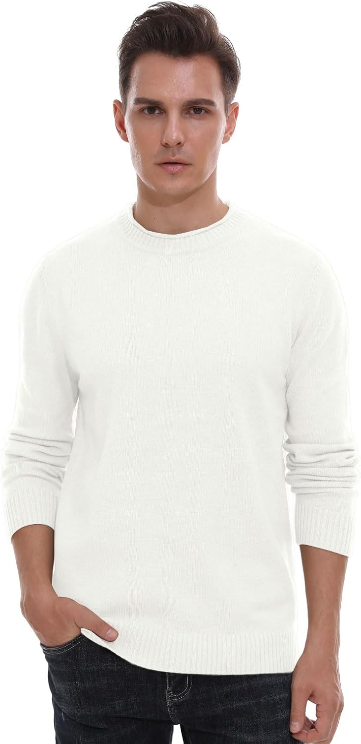 Sailwind Men's Crewneck Sweater Soft Casual Sweaters for Men Classic Pullover Sweaters with Ribbing Edge - Image 2