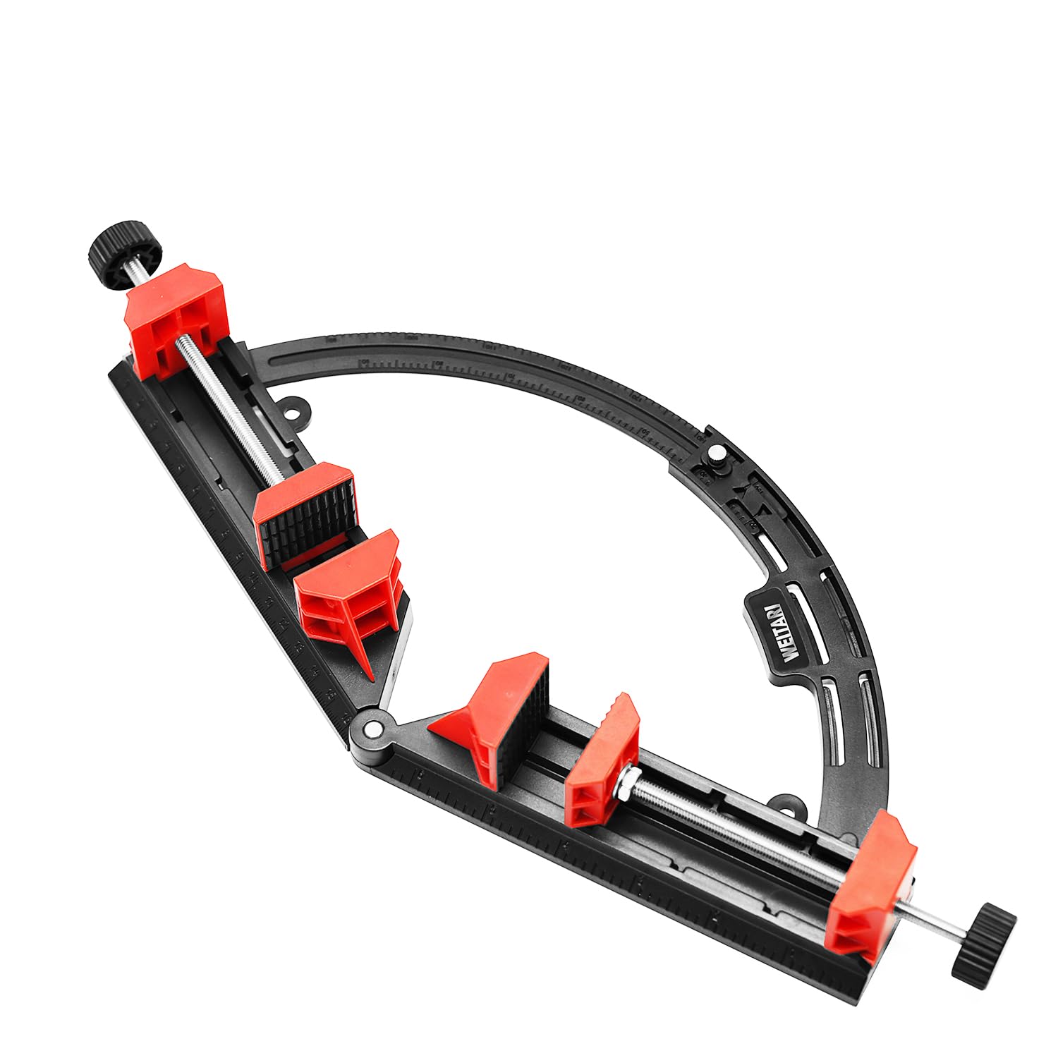 WEITARI Multi Angles Movable Right Angle Corner Clamps, 2 In 1 Mitre Woodworking Measuring Accessories, 30-90 Degrees Adjustable Cutting Tool for Carpenter