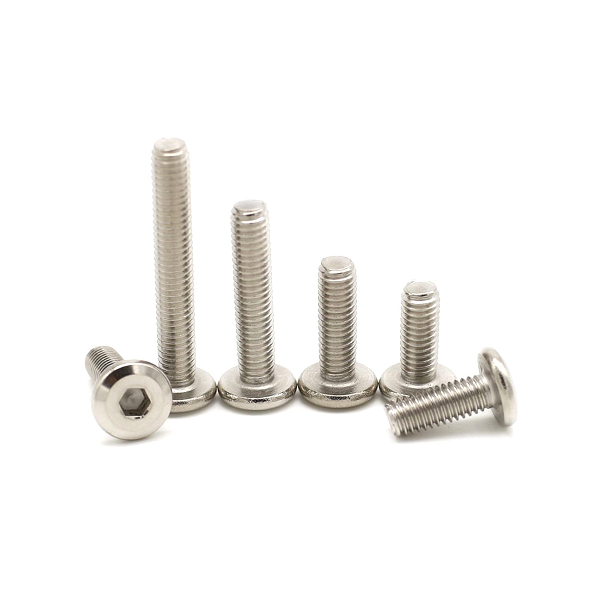 Rely®⇒VP INDUSTRIES M8x16 mm JCB Allen Head Furniture Screw Stainless Steel Grade 304 | Bolt for Crib, Bunk Bed, Cot, Barrel (25 Pcs)